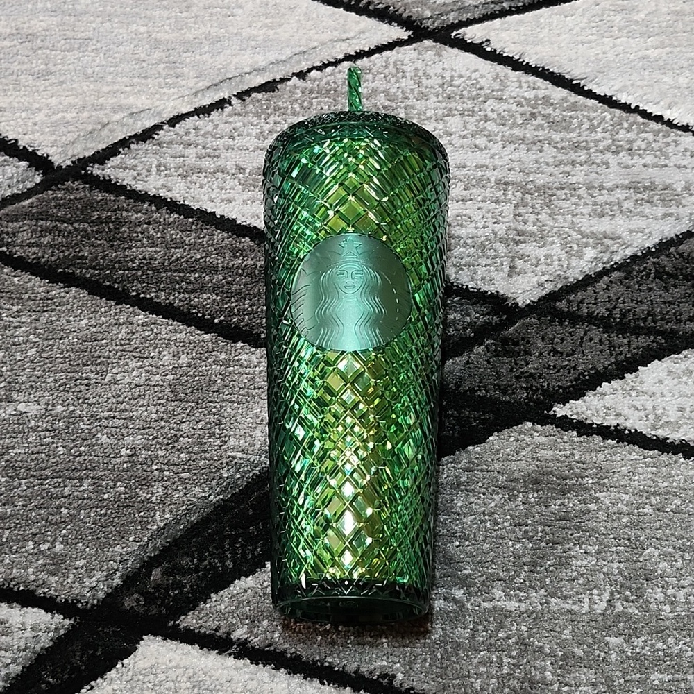 STARBUCKS 2021 JEWELED EMERALD GREEN VENTI TUMBLER